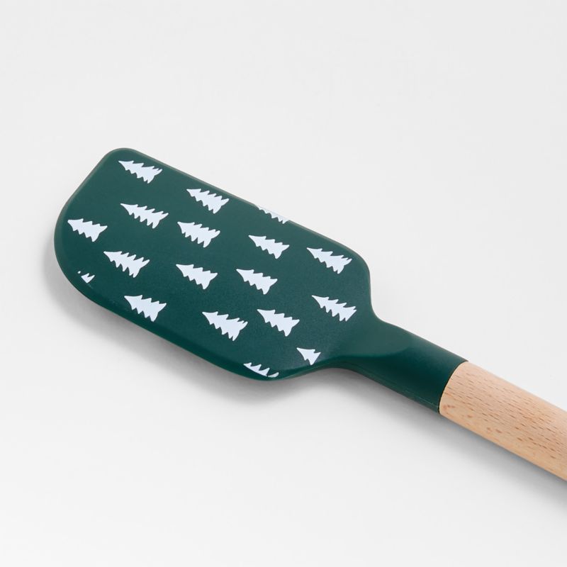 Green Trees Silicone and Wood Spatula - image 2 of 3