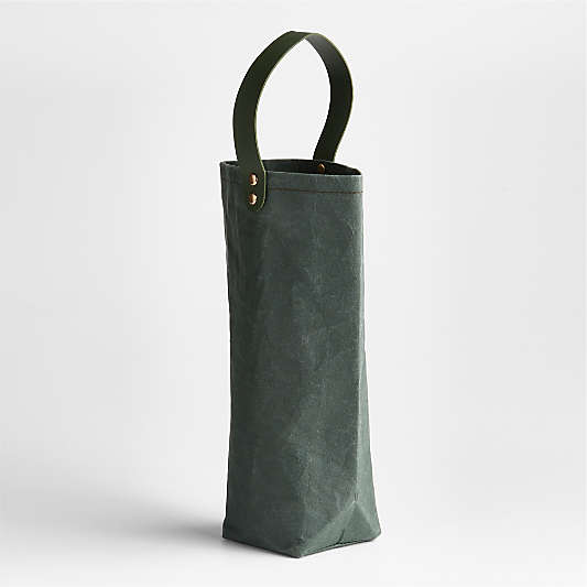 Reusable Green Wine Tote