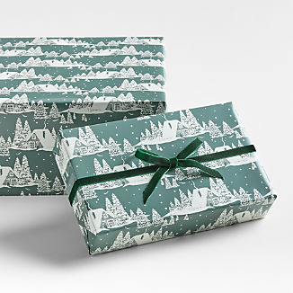 Kraft Skiers Holiday Gift Wrap