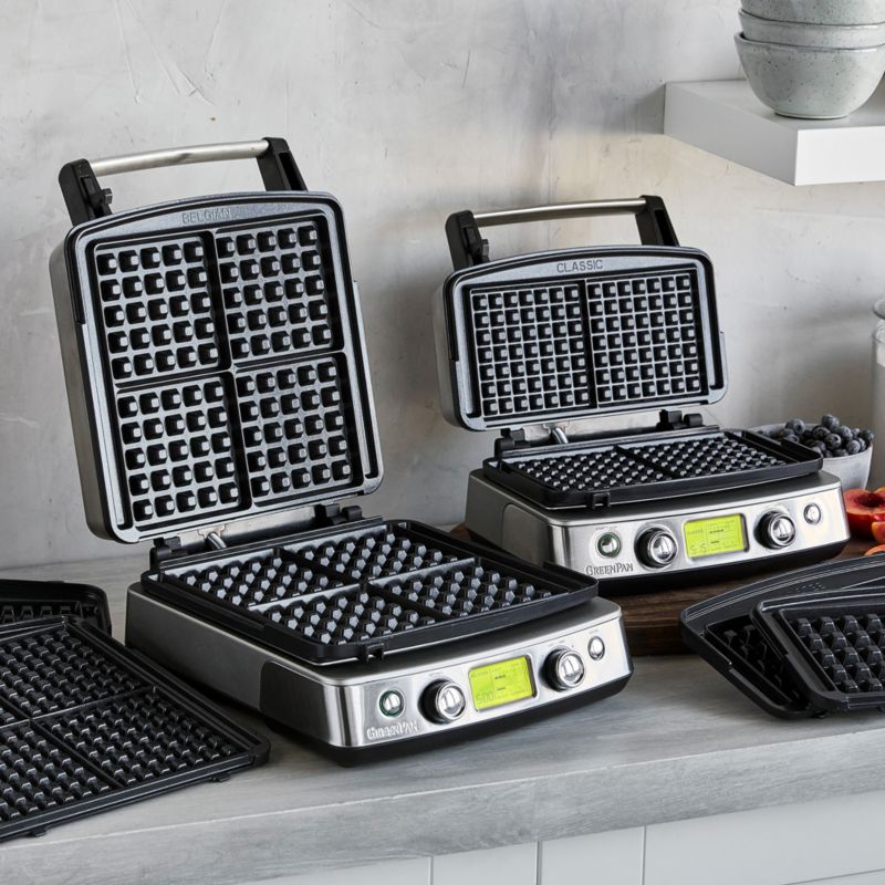 GreenPan ™ Elite 2-Slice Waffle Maker in Stainless Steel - image 5 of 8