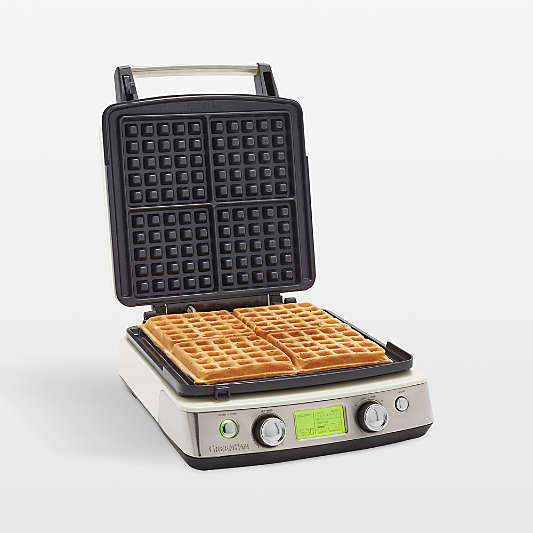 GreenPan ™ Elite 4-Slice Waffle Maker in Cloud Cream