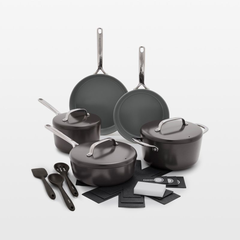 GreenPan GP5 Ceramic Nonstick 2-Piece Frypan Set - Cocoa