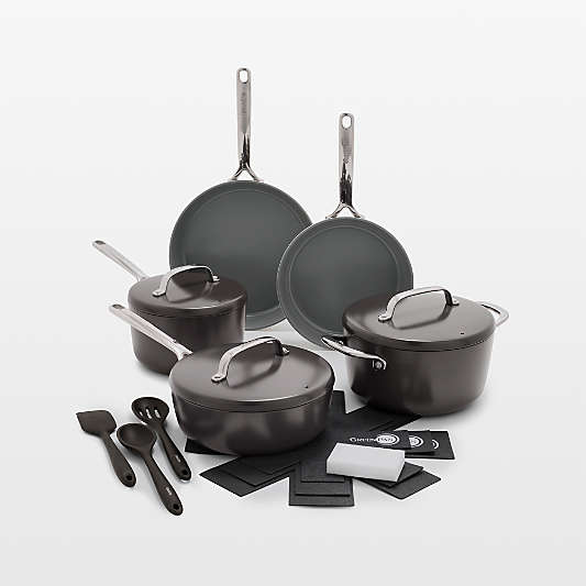 Greenpan ™ GP5 Cocoa Hard-Anodized Ceramic Non-Stick 14-Piece Cookware Set