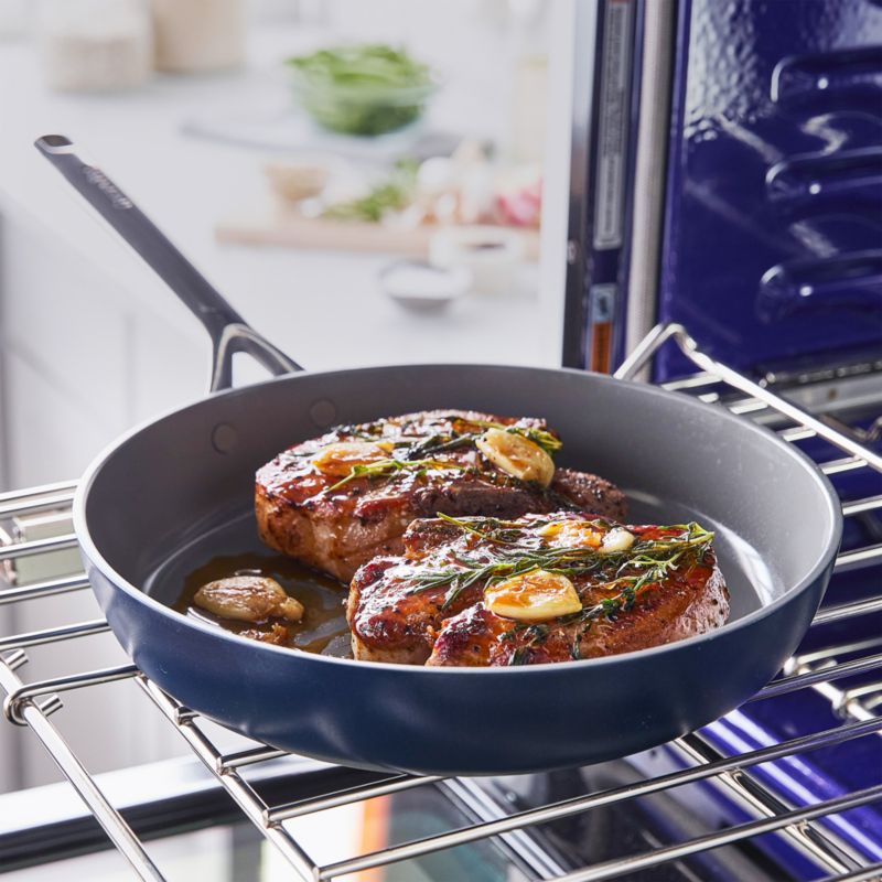 Greenpan ™ GP5 Oxford Blue Hard-Anodized Ceramic Non-Stick 9.5" and 11" Fry Pan Set - image 2 of 6