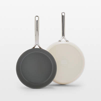 Greenpan ™ GP5 Cloud Cream Hard-Anodized Ceramic Non-Stick 9.5" and 11" Fry Pan Set