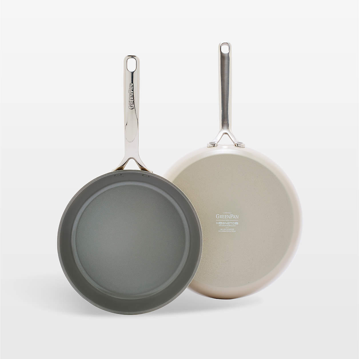 Greenpan GP5 Taupe HardAnodized Ceramic NonStick 9.5" and 11" Fry Pan