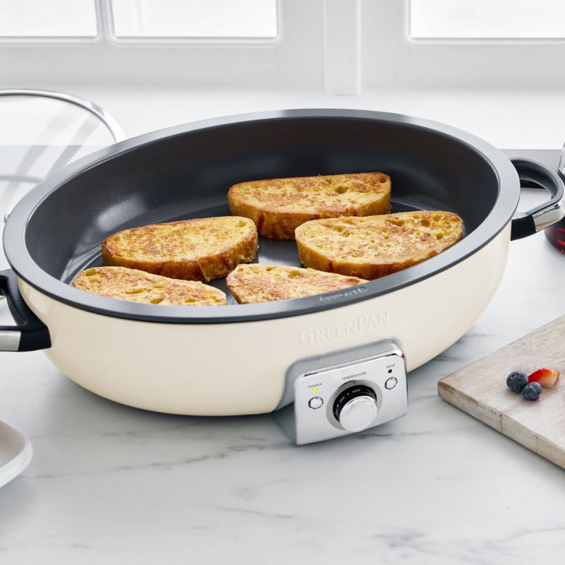 GreenPan ™ Elite Oval Electric Skillet in Cloud Cream - image 1 of 7