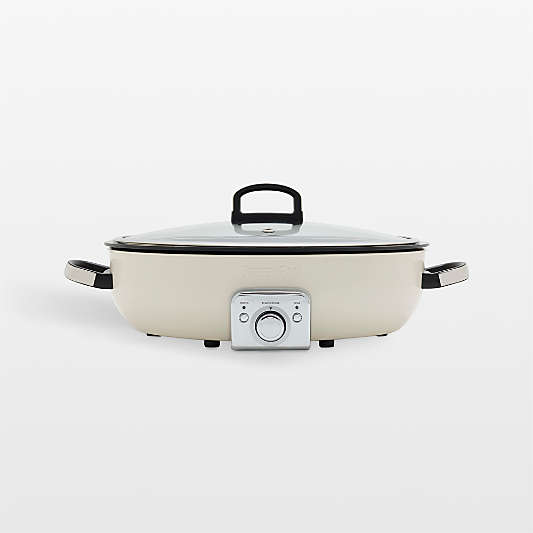 GreenPan ™ Elite Oval Electric Skillet in Cloud Cream