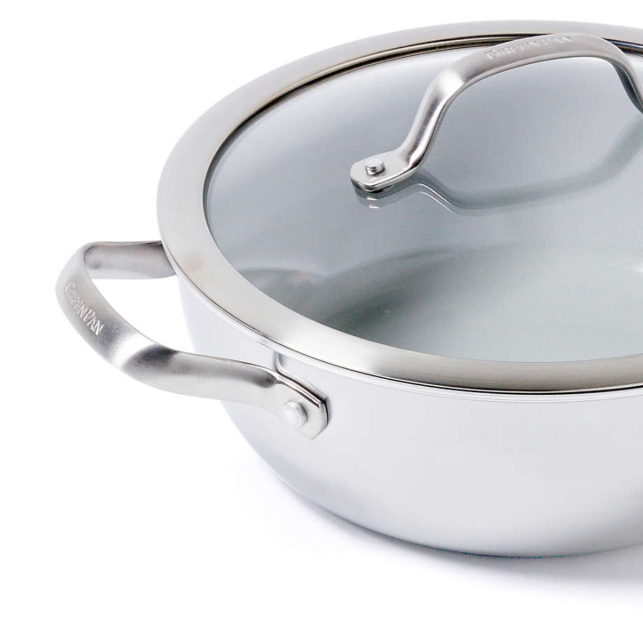 Venice Pro Ceramic Nonstick 3.5-Quart Chef's Pan with Lid and