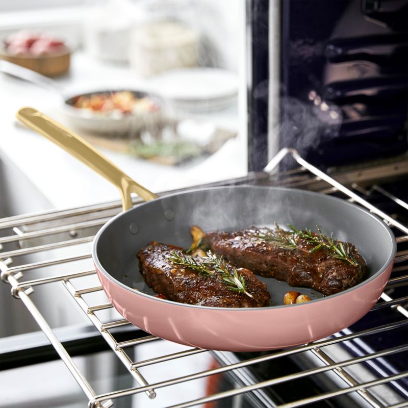 GreenPan ™ GP5 Dusty Rose Ceramic Non-Stick 14-Piece Cookware Set with Champagne Handles - image 6 of 7