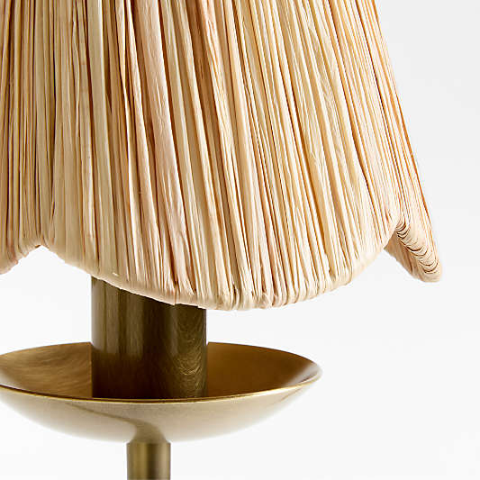 Greta Scalloped Raffia Kids Chandelier