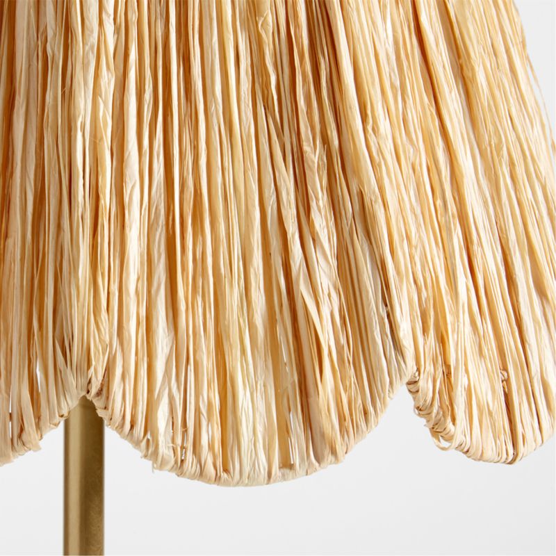 Greta Scalloped Raffia Floor Lamp - image 9 of 15