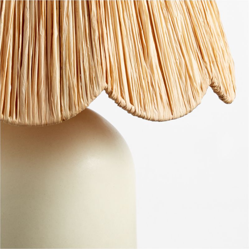 Greta Scalloped Raffia Table Lamp - image 17 of 24