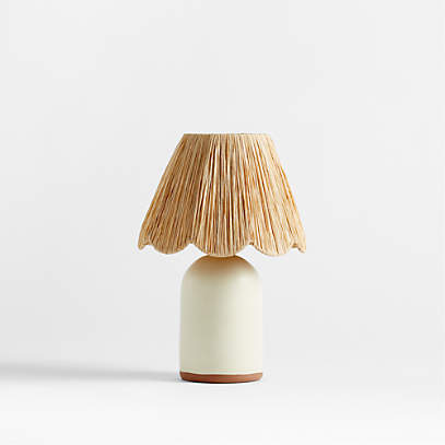 Greta Natural and Cream Textured Ceramic LED Tablelamp – forsyths-online