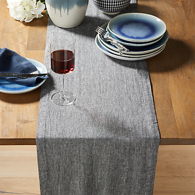 View Grey Chambray Table Runner details