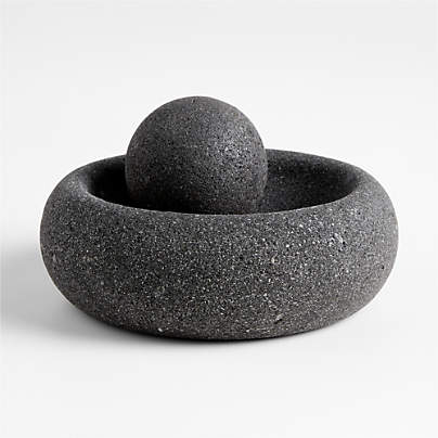 Lava Stone Mortar and Pestle