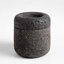 Lava Stone Salt Cellar + Reviews | Crate & Barrel