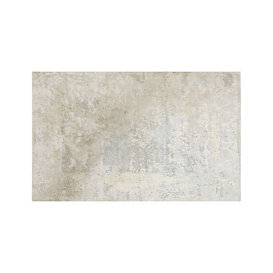 Printed Grey Abstract Kids Rug 4x6