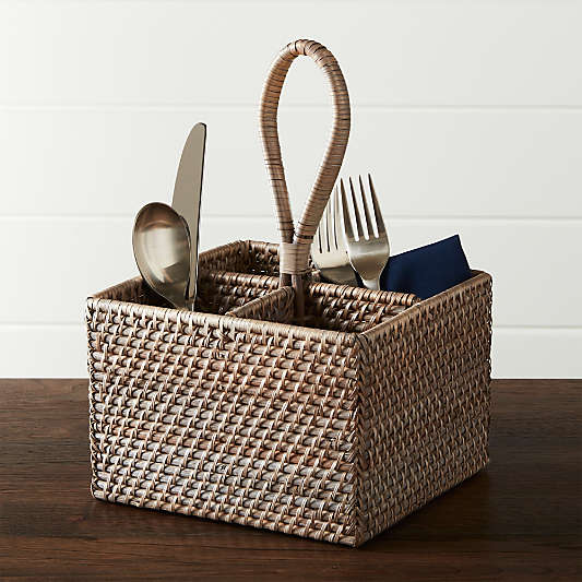 Artesia Grey Flatware Caddy