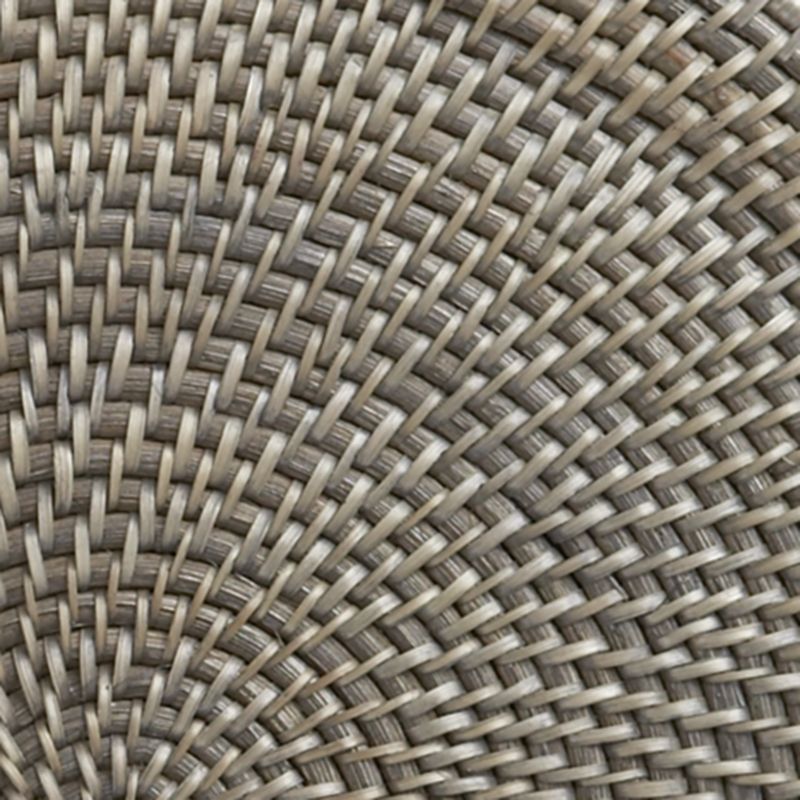 Artesia Round Grey Woven Rattan Placemat - image 7 of 12