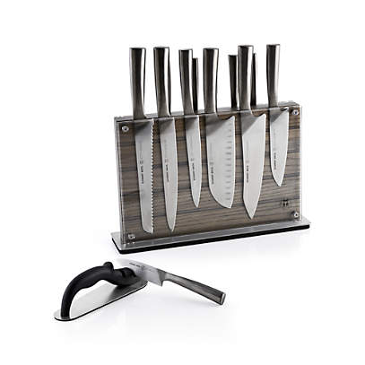 Schmidt Brothers White Shiplap 15-Piece Knife Block Set + Reviews