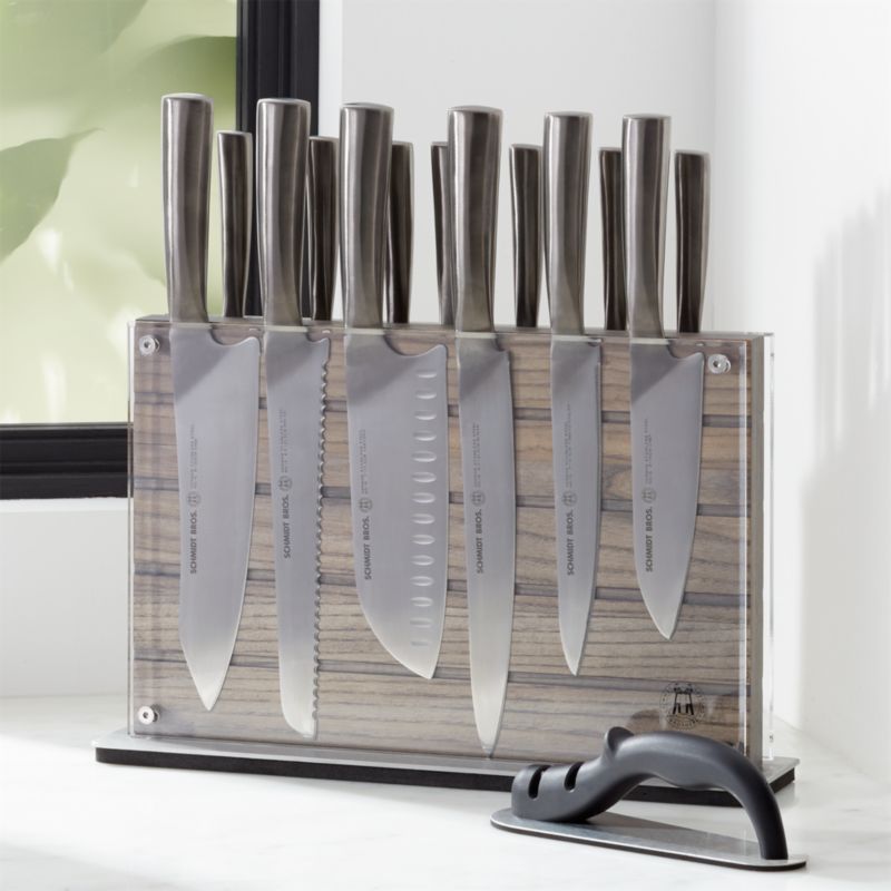 Schmidt Brothers Cutlery Jet Black 12-Piece Knife Set by Crate and Barrel -  Dwell