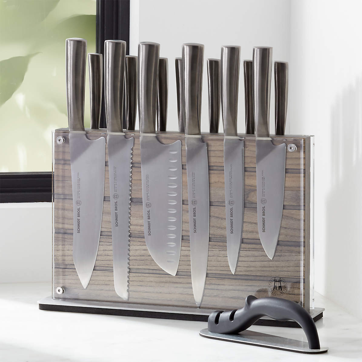 Schmidt Brothers Grey Shiplap 15 Piece Knife Set Reviews Crate And Barrel Canada