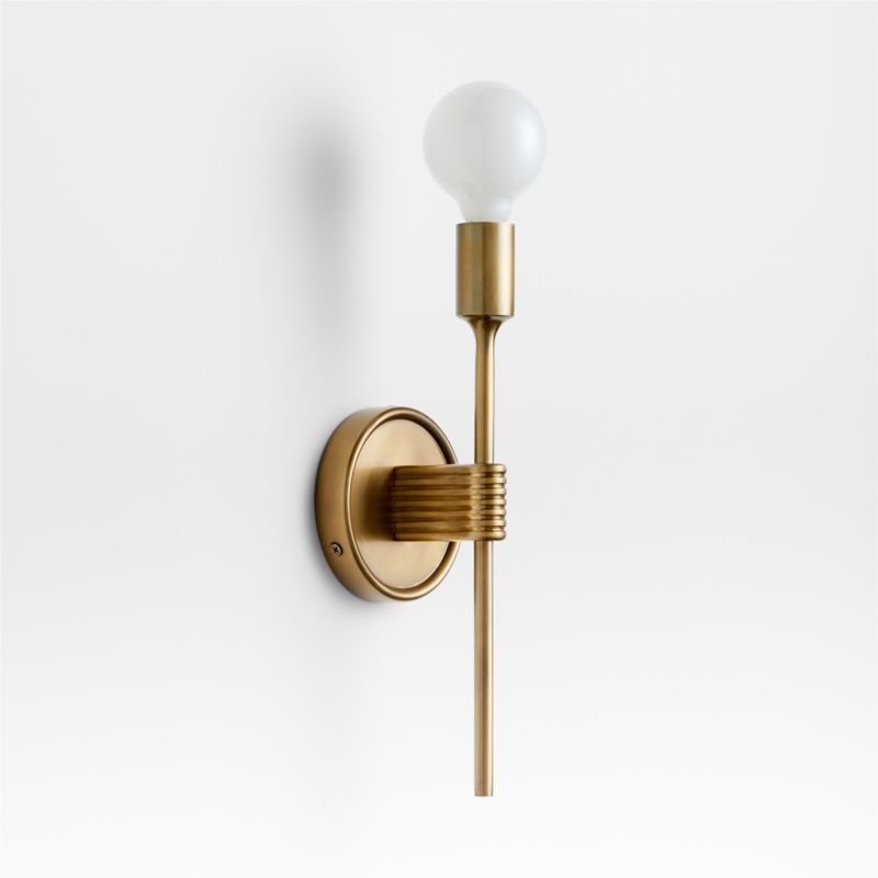 Griffin Burnished Brass Wall Sconce Light - image 8 of 10