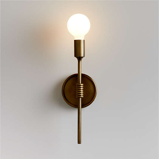 Griffin Burnished Brass Wall Sconce Light