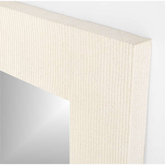 Griffith White Rectangle Floor Mirror