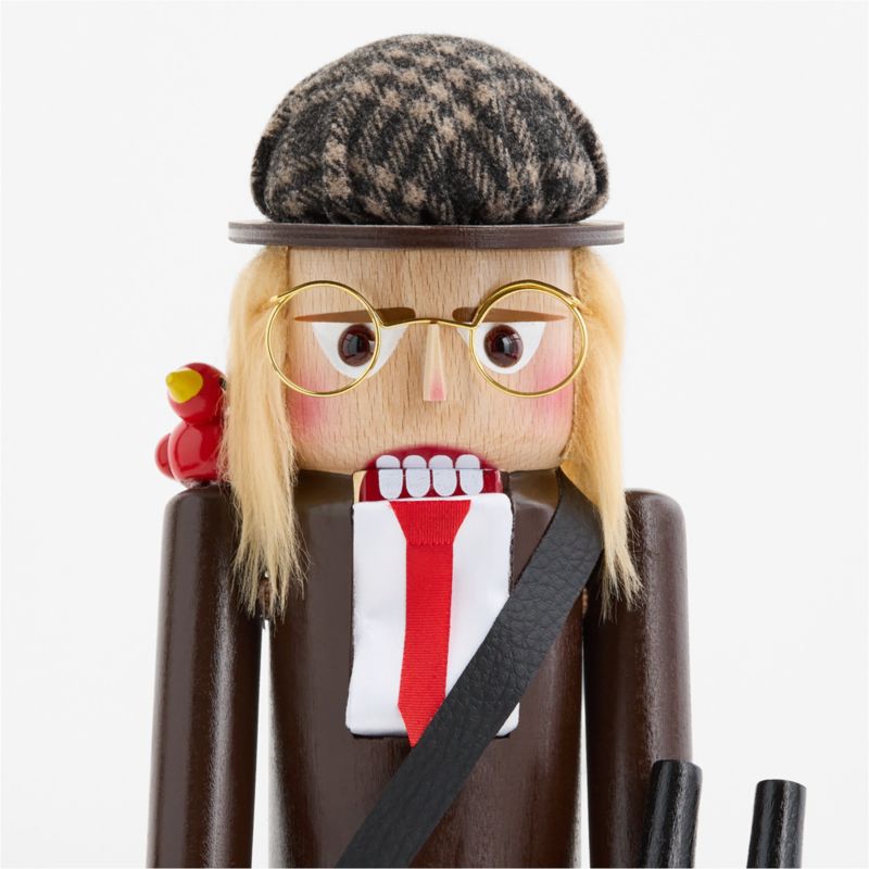 Bird Watcher Handmade German Christmas Nutcracker - image 3 of 5