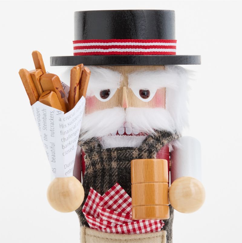 Fish and Chips Bartender Handmade German Christmas Nutcracker - image 3 of 5