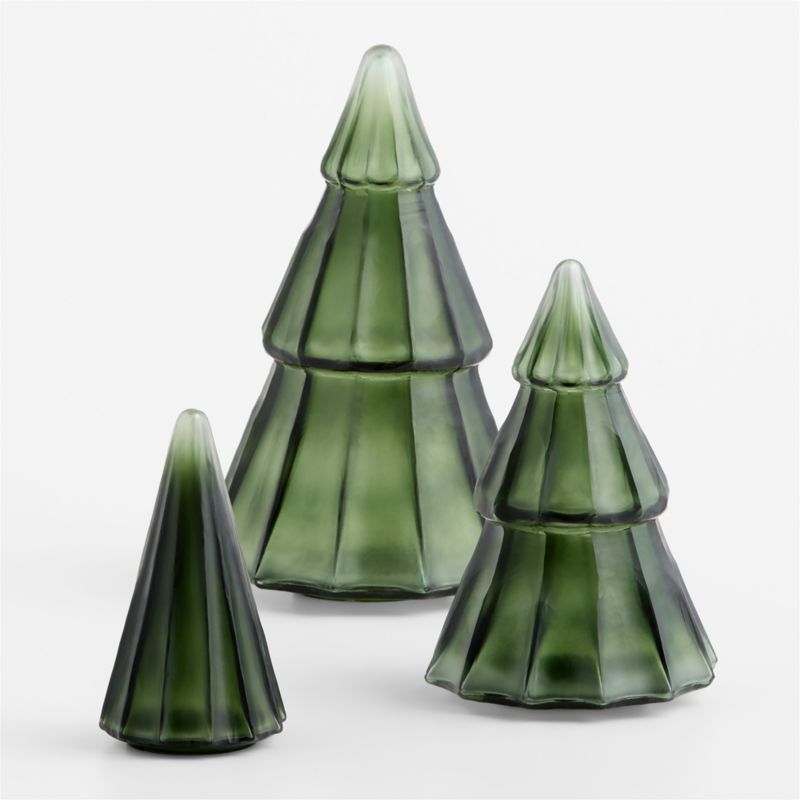 Green Glass Christmas Tree, Small 7" - image 5 of 7