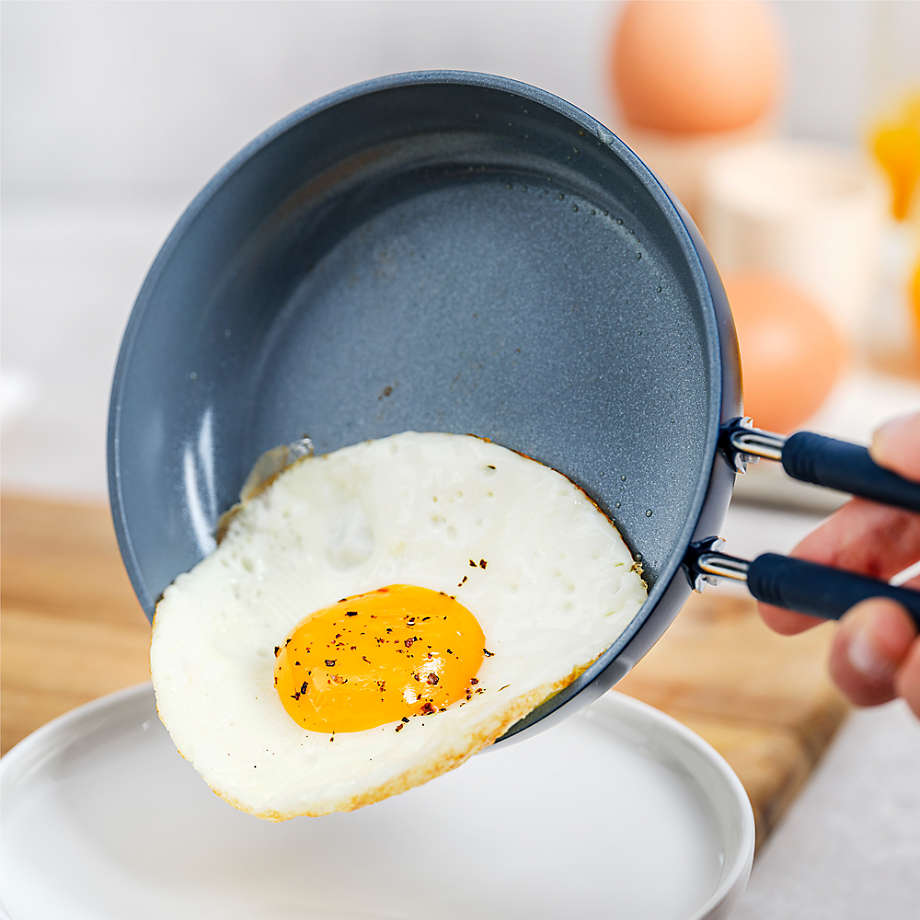 greenpan mini ceramic non-stick square egg pan 