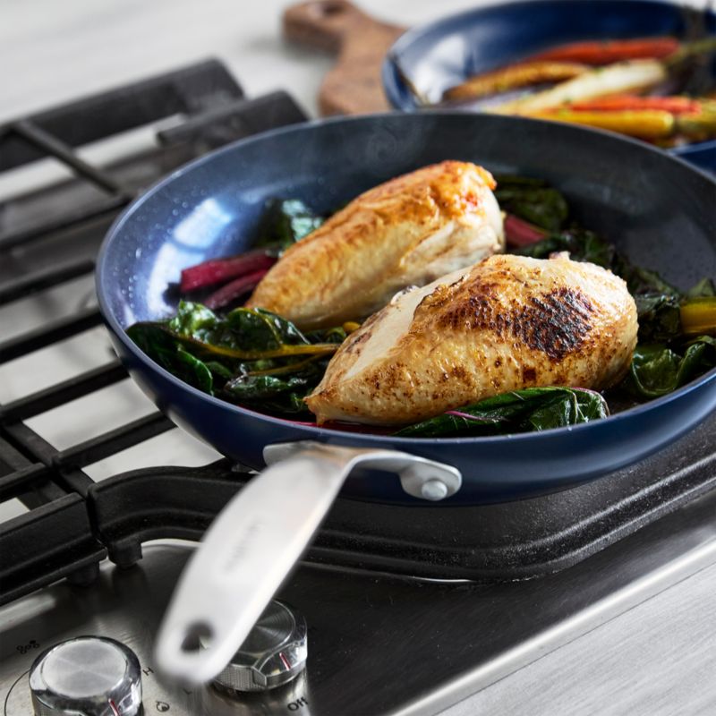 GreenPan ™ Valencia Pro Midnight Blue 2-Piece 10" and 12" Ceramic Non-Stick Frying Pan Set - image 10 of 12