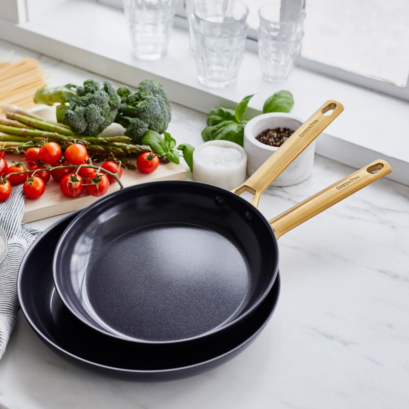 GreenPan ™ Reserve Black 2-Piece 10" and 12" Ceramic Non-Stick Frying Pan Set - image 4 of 8