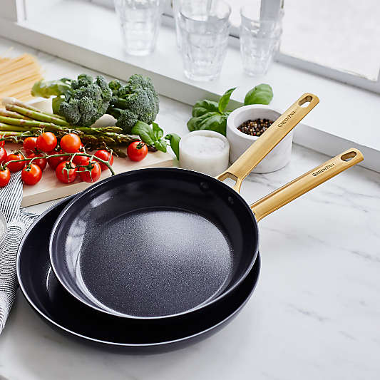 GreenPan ™ Reserve Black 2-Piece 10" and 12" Ceramic Non-Stick Frying Pan Set