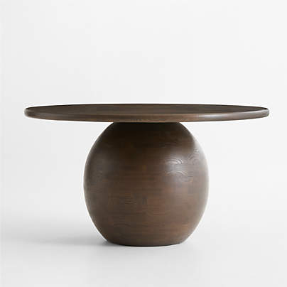 Melbourne 54" Round Wood Pedestal Dining Table by Venus Williams