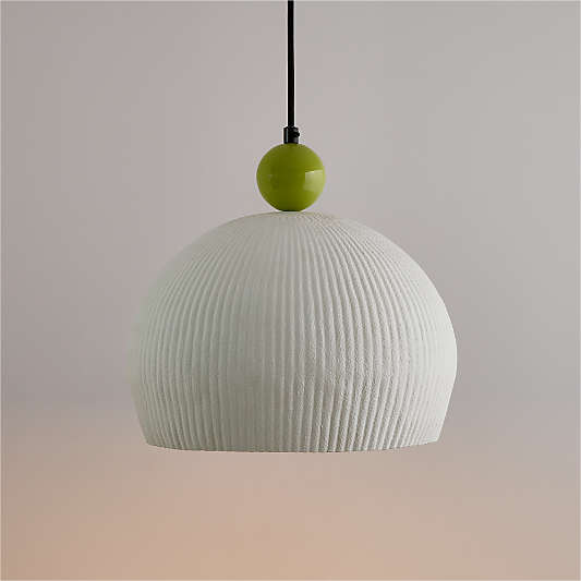 Smash Textured Plaster 13" Kids Pendant Ceiling Light by Venus Williams