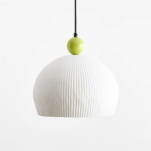 Smash Textured Plaster 13" Kids Pendant Ceiling Light by Venus Williams
