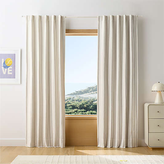 Grand Slam Stripe Kids Blackout Curtain Panel by Venus Williams