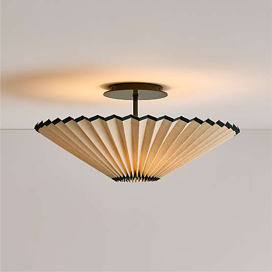 Grand Slam Varsity Pleated Kids Flush Mount Ceiling Light by Venus Williams