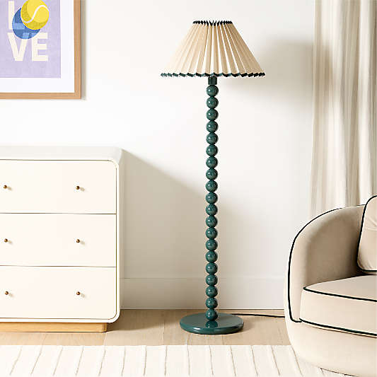 Varsity Pleated Shade Kids Floor Lamp by Venus Williams