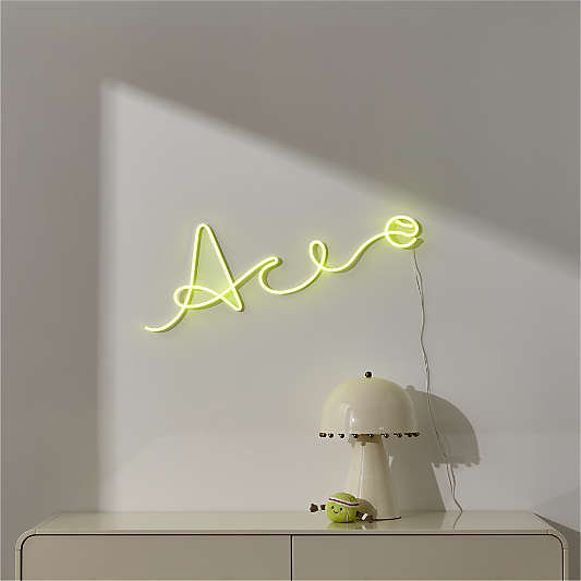 Grand Slam Ace Neon Kids Wall Light by Venus Williams