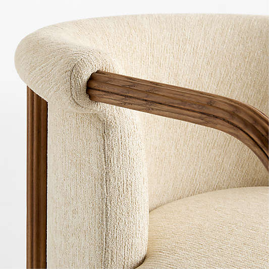 Advantage Ivory Upholstered Wood Dining Chair by Venus Williams