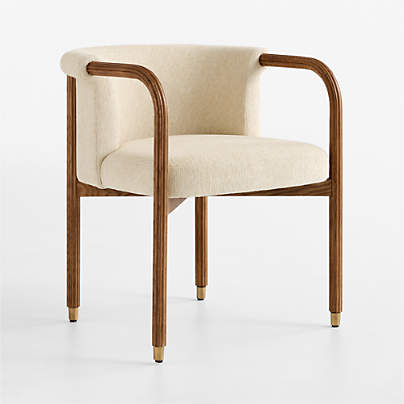 Advantage Ivory Upholstered Wood Dining Chair by Venus Williams