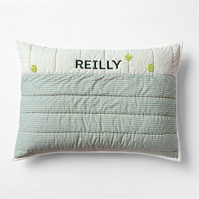 Grand Slam Embroidered 100% Organic Cotton Kids Pillow Sham by Venus Williams