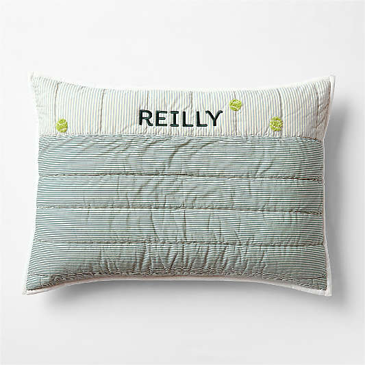 Grand Slam Embroidered 100% Organic Cotton Kids Pillow Sham by Venus Williams