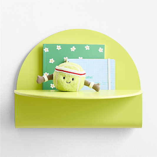 Outline Tennis Ball Green Kids Wall Shelf by Venus Williams
