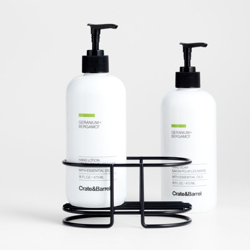 Geranium + Bergamot Hand Soap & Lotion 3-Piece Kitchen Set